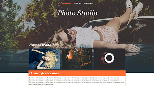 Criador de Sites Hotel da WEB: modelo 11